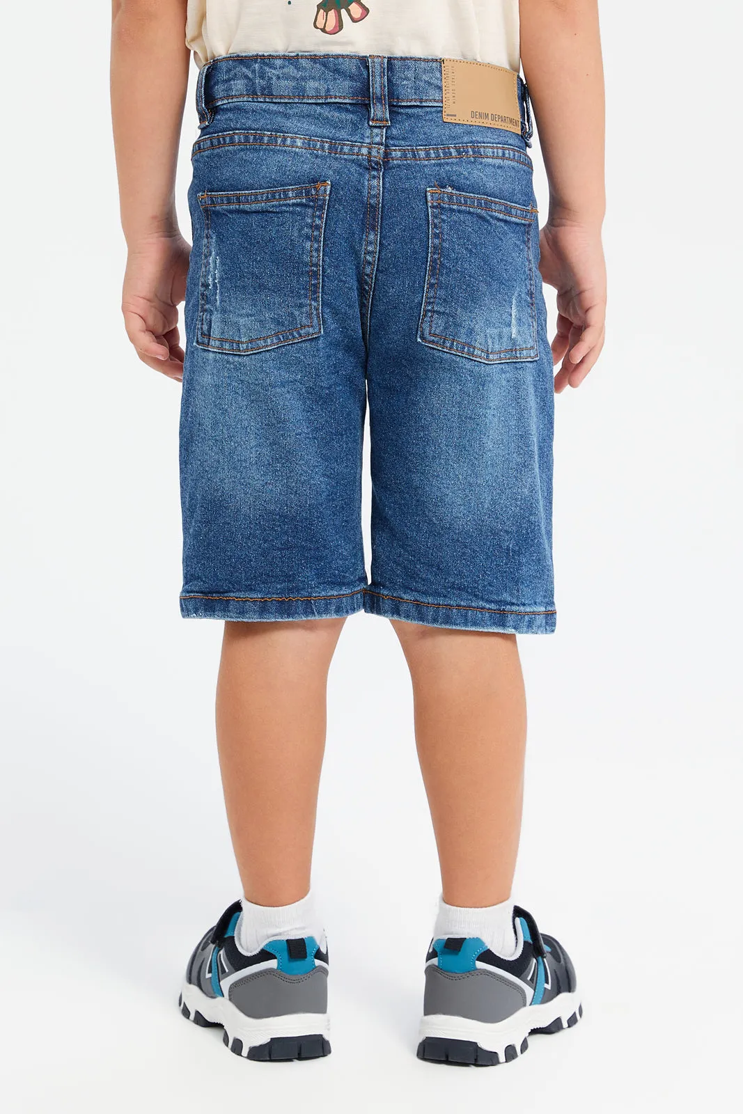 Boys Blue Ripper 5 Pocket Short