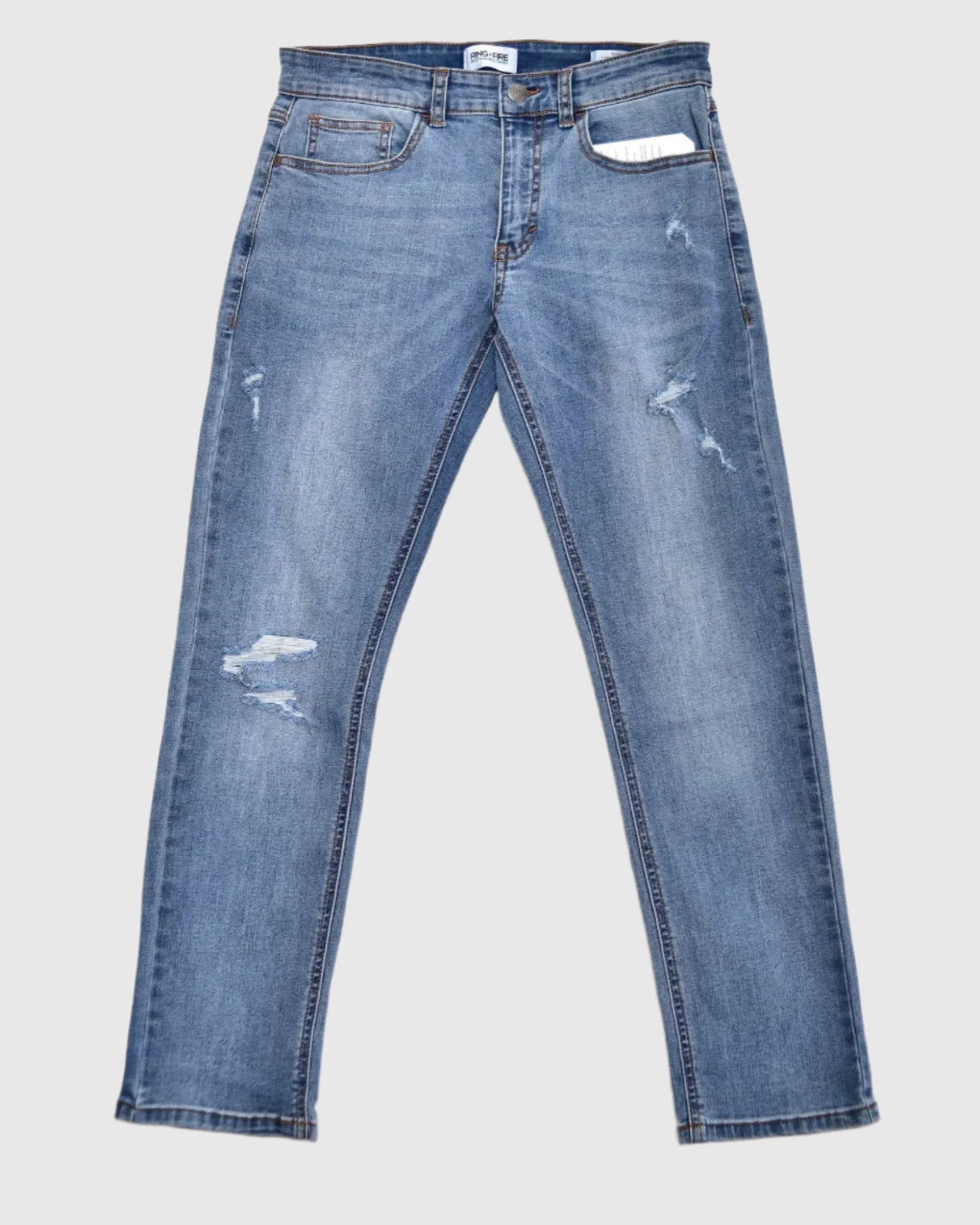 BOYS CAYENNE RIPPED SLIM FIT JEANS