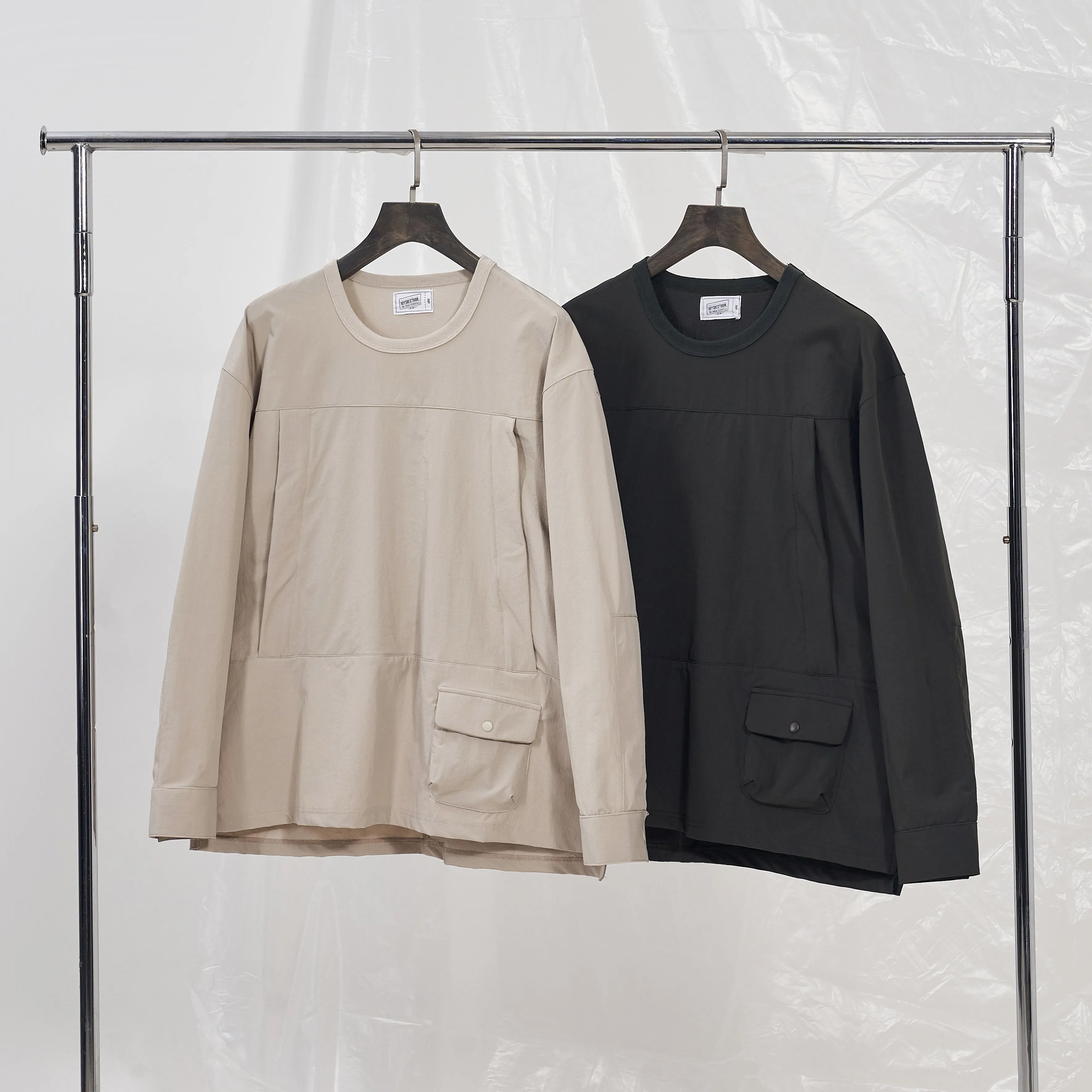 Boysnextdoor Mock Pocket Pullover Charcoal
