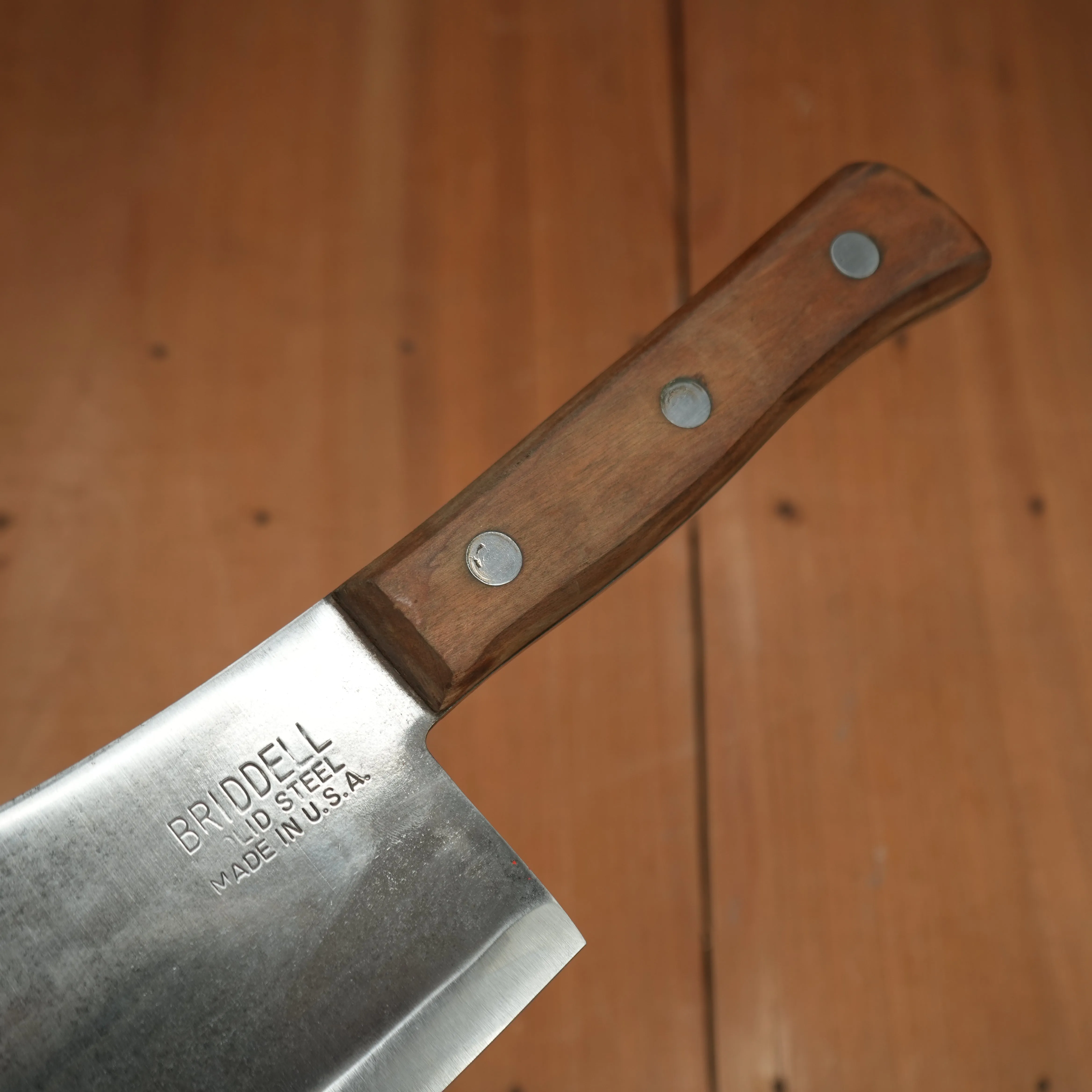 Briddell 8” Cleaver Carbon Steel 'Solid Steel'