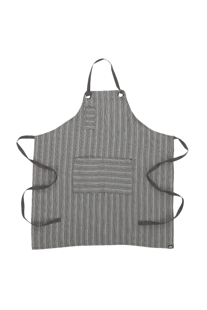 Brooklyn Dark Grey Bib Apron