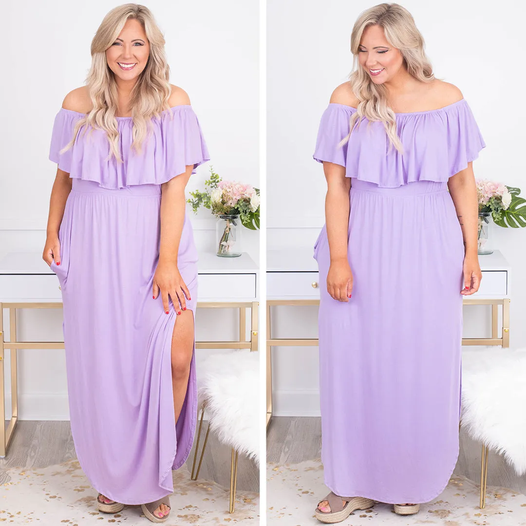 By The Boardwalk Maxi Dress, Amethyst