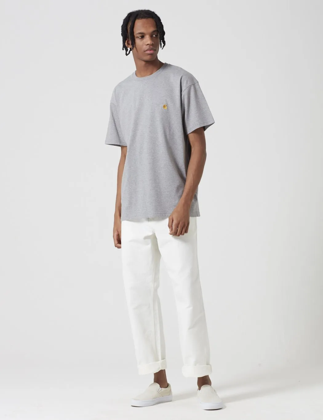 Carhartt-WIP Chase T-Shirt - Grey Heather
