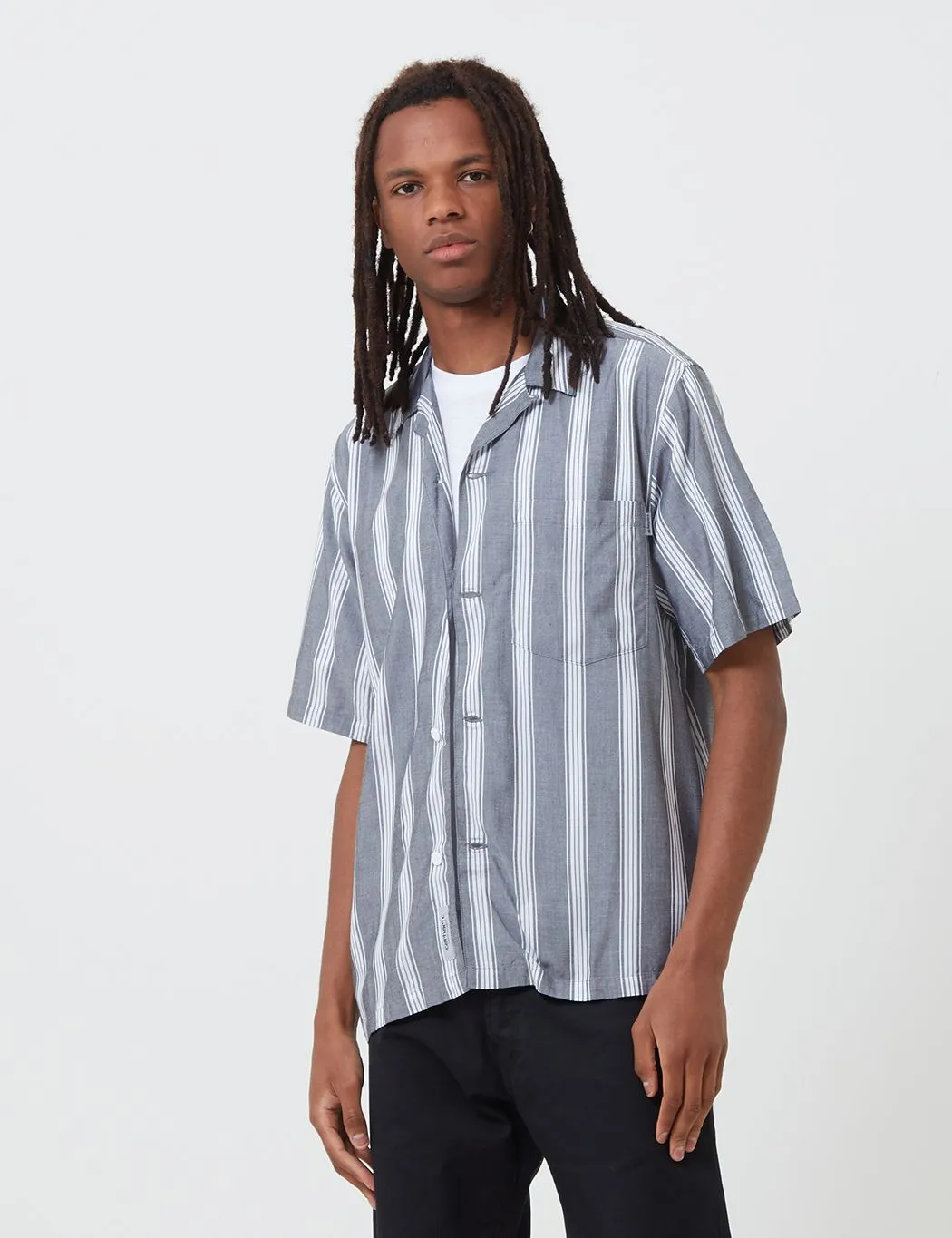 Carhartt-WIP Chester Shirt (Stripe) - Black