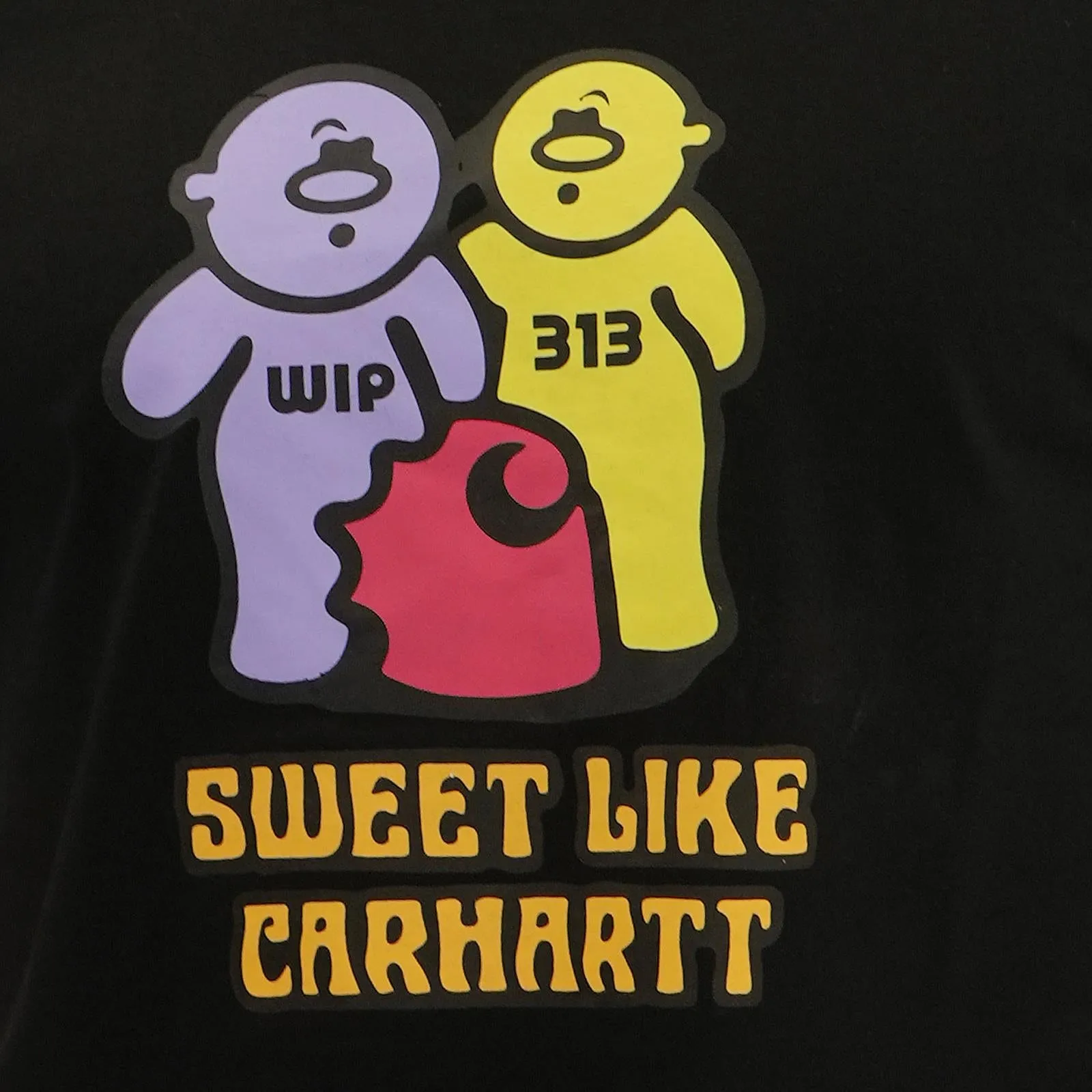 Carhartt WIP Mens Black Gummy Bear Graphic T-Shirt