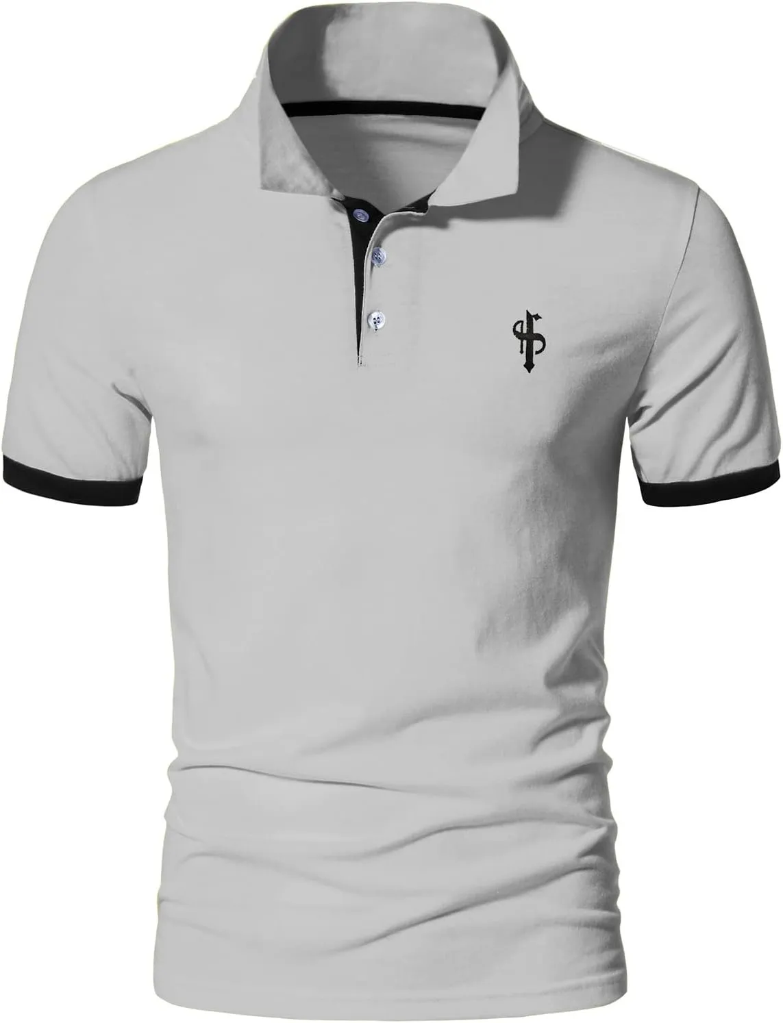 CEHT Mens Polo Shirts Short Sleeve Cotton Golf Polo Shirts for Men Slim Fit Casual Tops