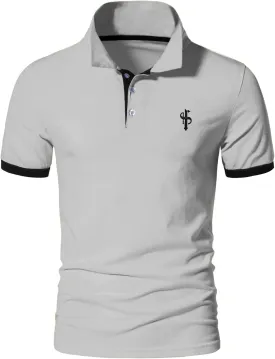 CEHT Mens Polo Shirts Short Sleeve Cotton Golf Polo Shirts for Men Slim Fit Casual Tops