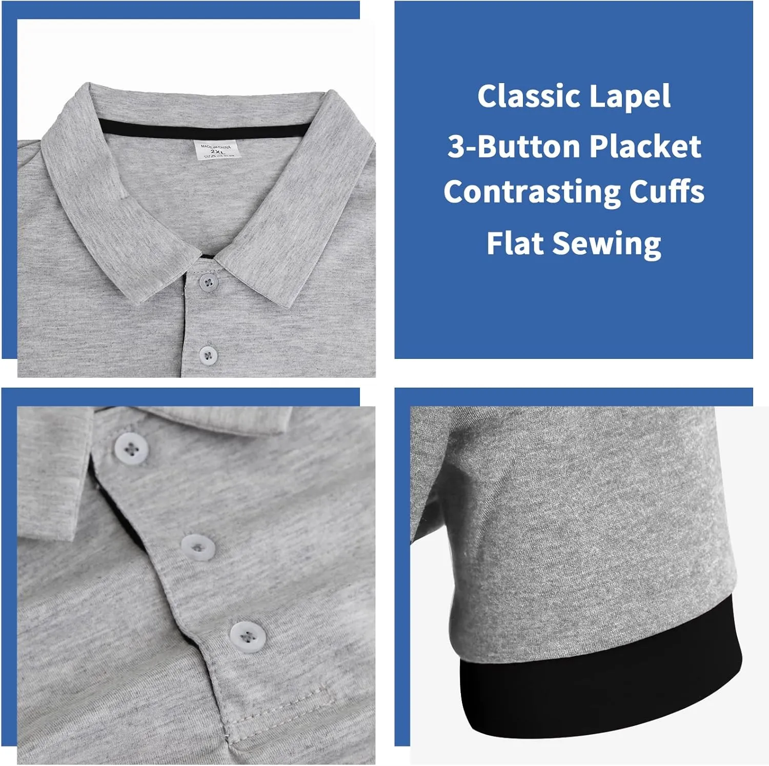 CEHT Mens Polo Shirts Short Sleeve Cotton Golf Polo Shirts for Men Slim Fit Casual Tops