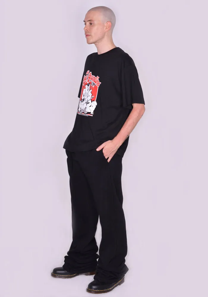 CHARLES JEFFREY LOVERBOY 31100301 UNISEX GRAPHIC SHORT SLEEVE T-SHIRT BLACK