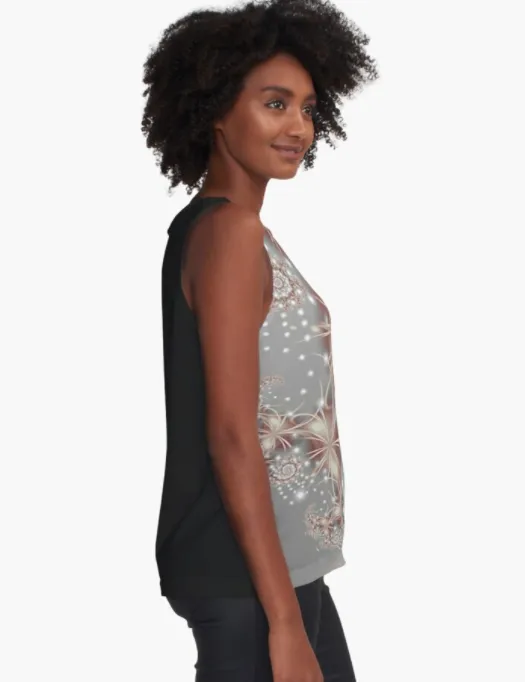 Cowgirl Kim Holiday Blush & Glamour Sleeveless Top - Size Medium Only