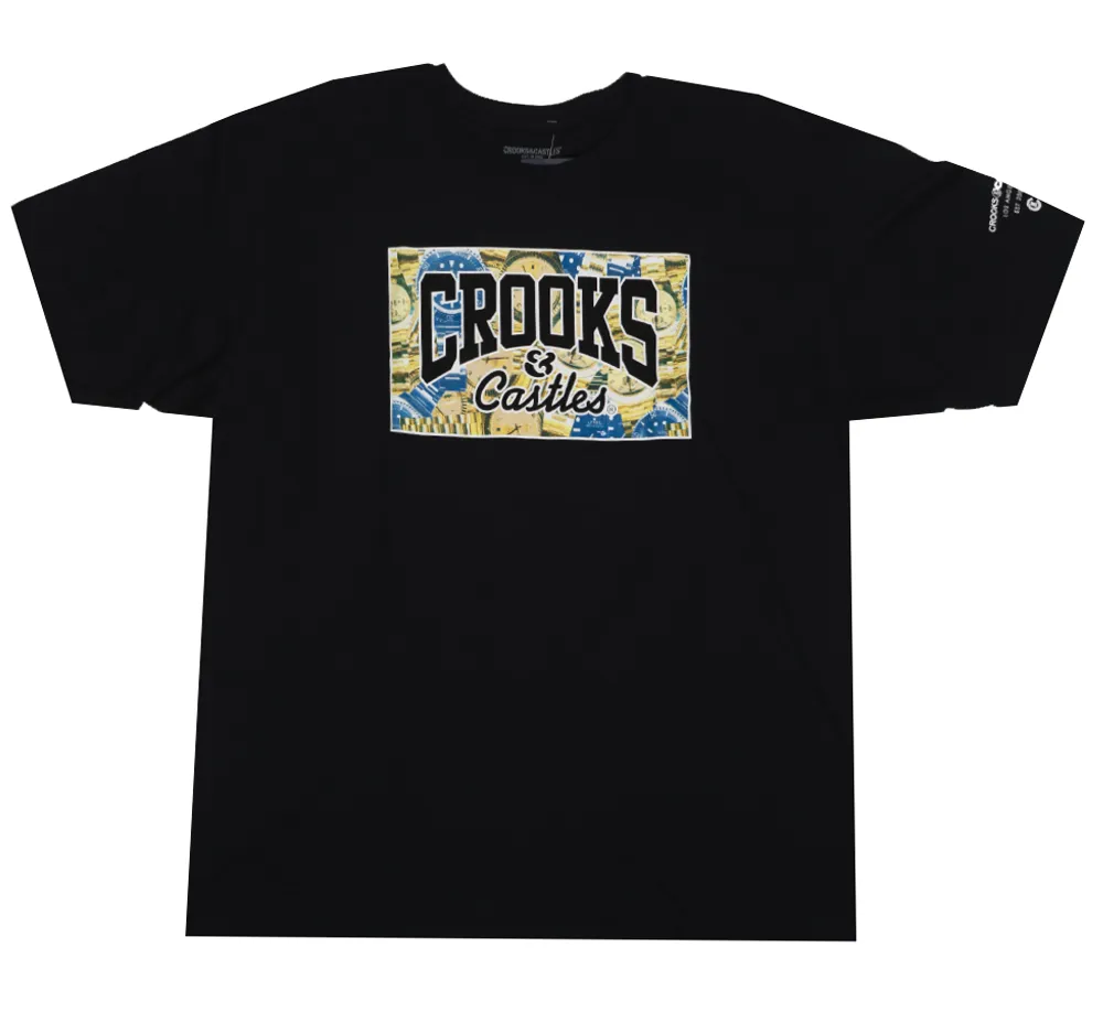 CROOKS & CASTLES GRAPHIC T-SHIRT BLACK - 2CY7046