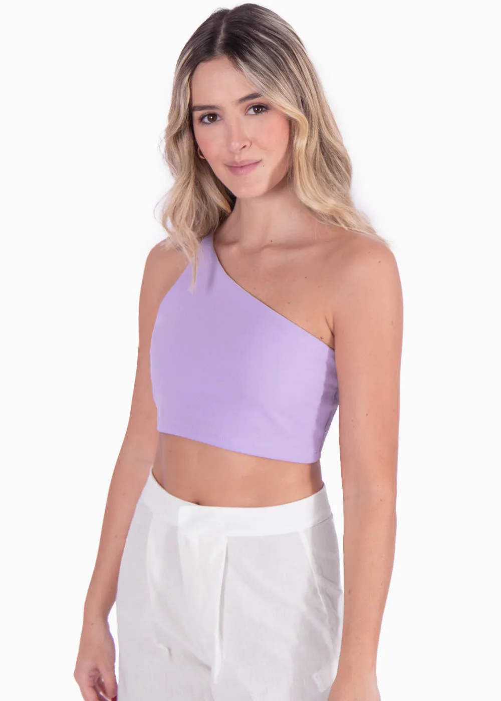 Crop top de un solo hombro - MATHILDA