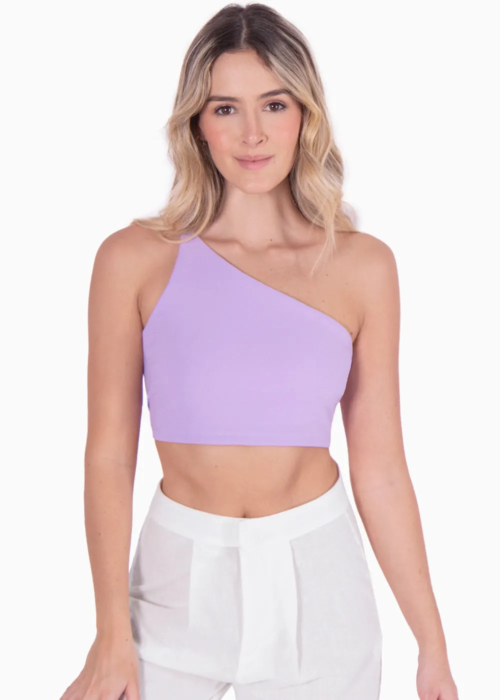 Crop top de un solo hombro - MATHILDA