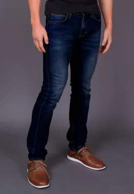 Dark blue jeans