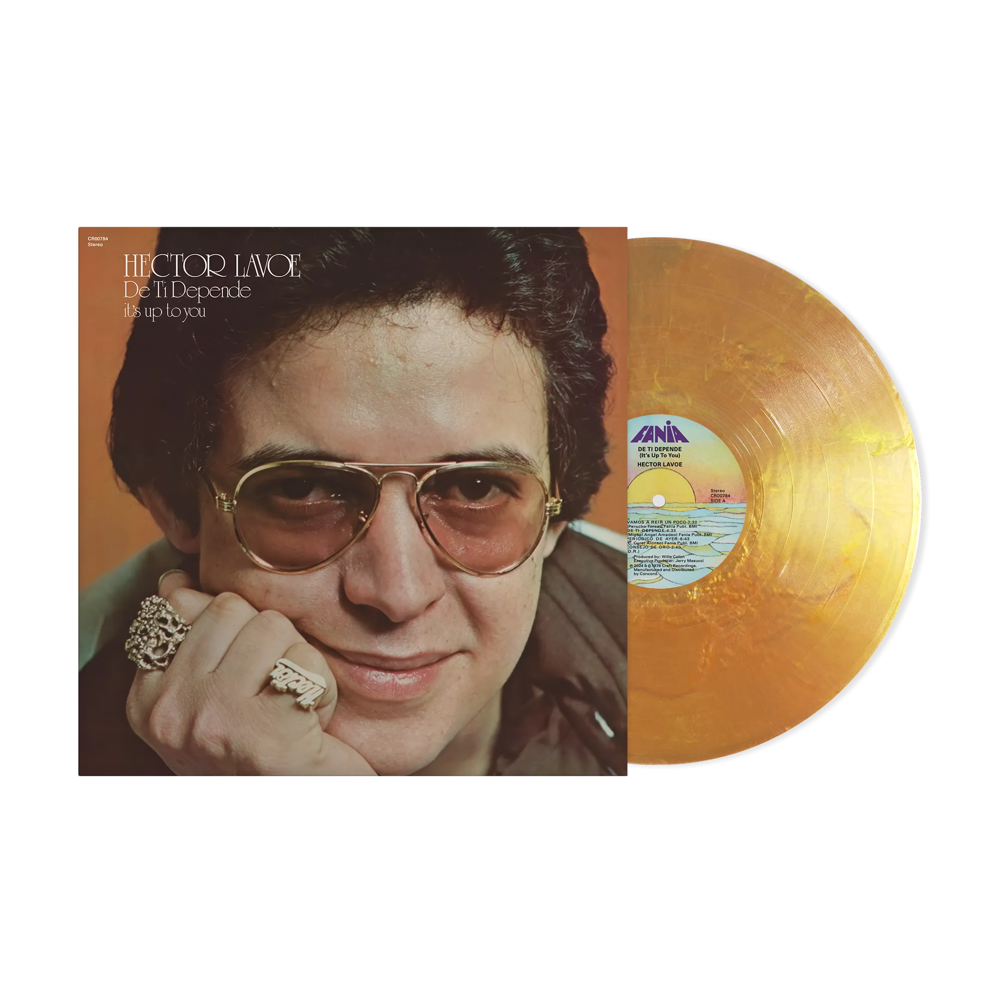 DE TI DEPENDE (180G ORO LIQUIDO COLOR LP – FANIA EXCLUSIVE   DE TI DEPENDE T-SHIRT)