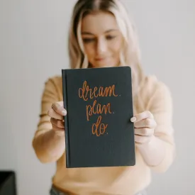 Dream, Plan, Do Fabric Journal