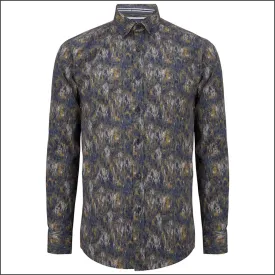 Drifter Geneva  Brown Multi Pattern Shirt^