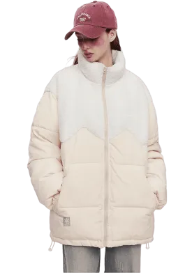 Eggshell Pattern Patchwork Jacket