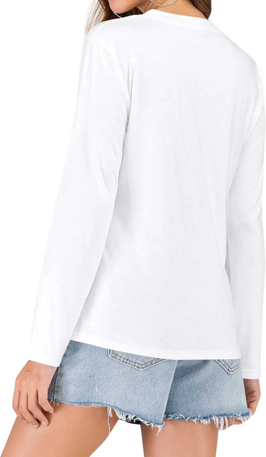 Ezcosplay Crew Neck Long Sleeve NASA T-Shirt Letter Printed Shirt Graphic Tee Tops for Women
