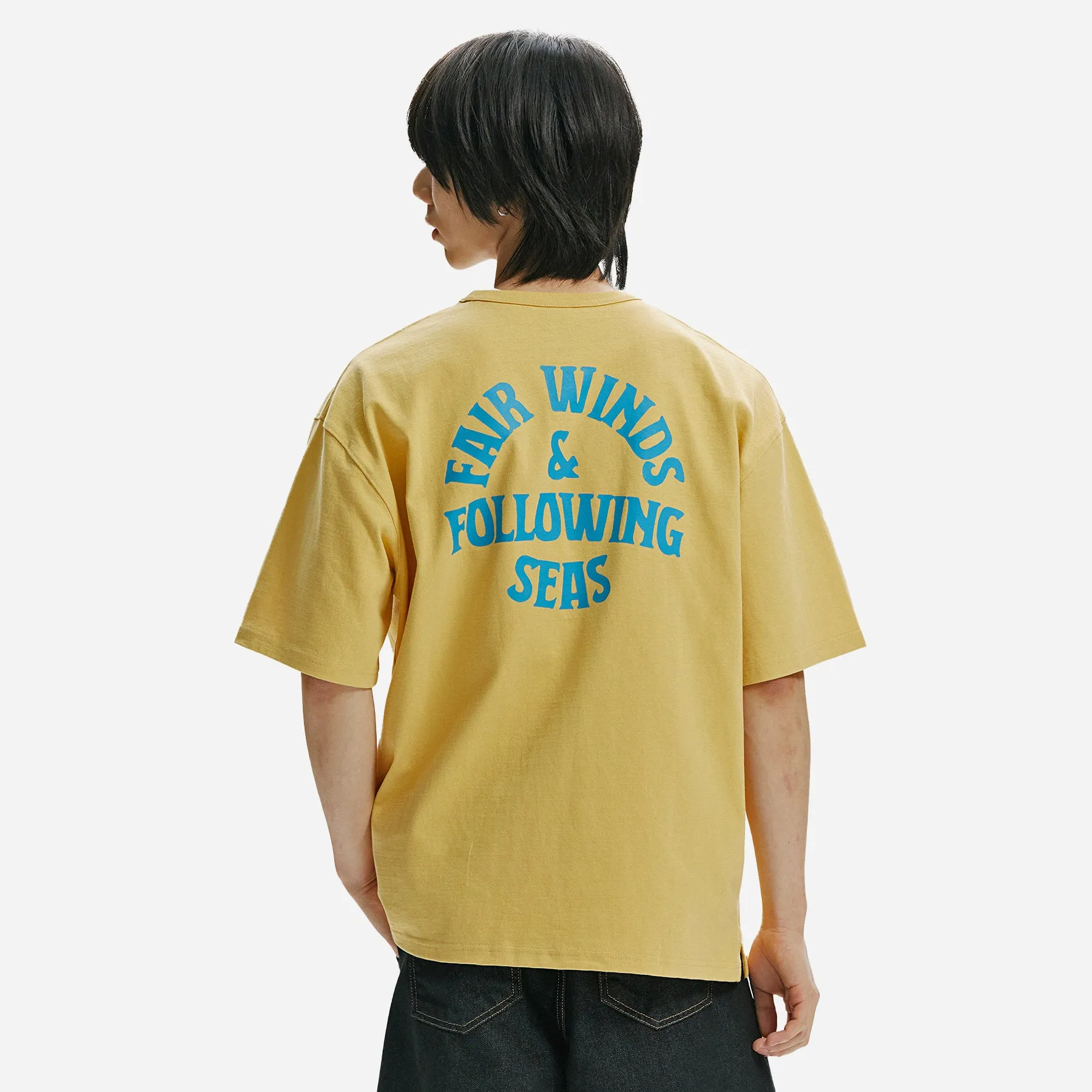 FAIR WINDS & FOLLOWING SEAS TEE - YELLOW