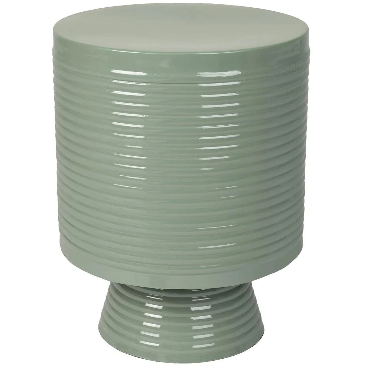 Foxford Small Ferrous Side Table - Sage