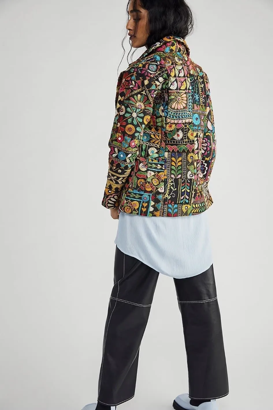 FRIDA VINTAGE PATCHWORK BLAZER X FREE PEOPLE