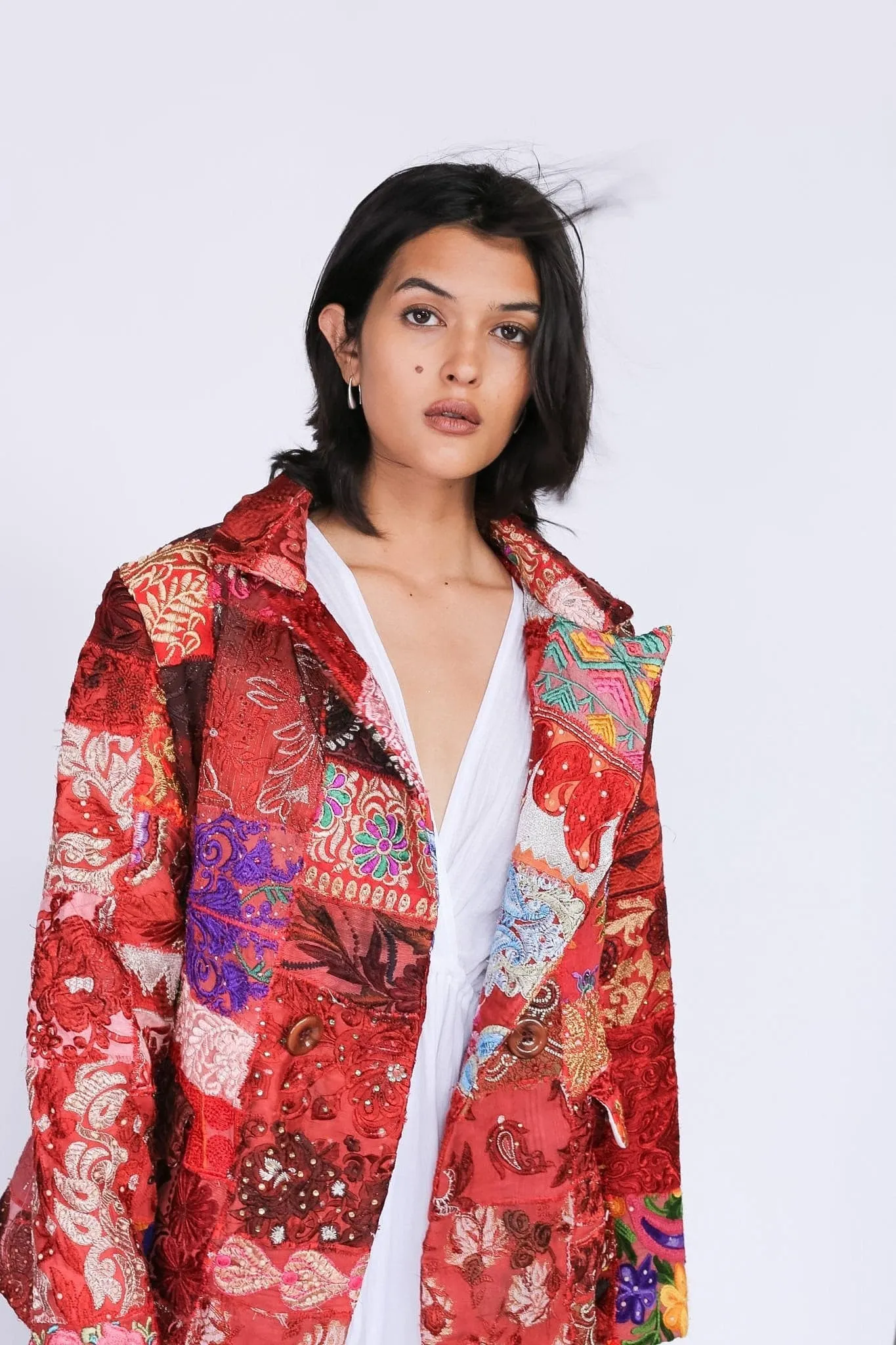 FRIDA VINTAGE PATCHWORK BLAZER X FREE PEOPLE