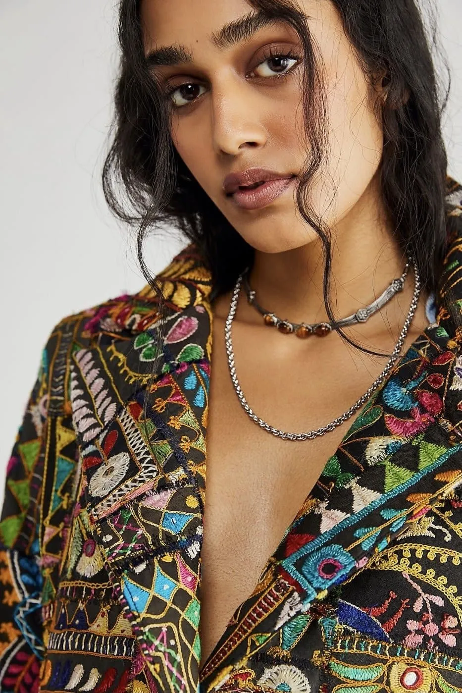 FRIDA VINTAGE PATCHWORK BLAZER X FREE PEOPLE