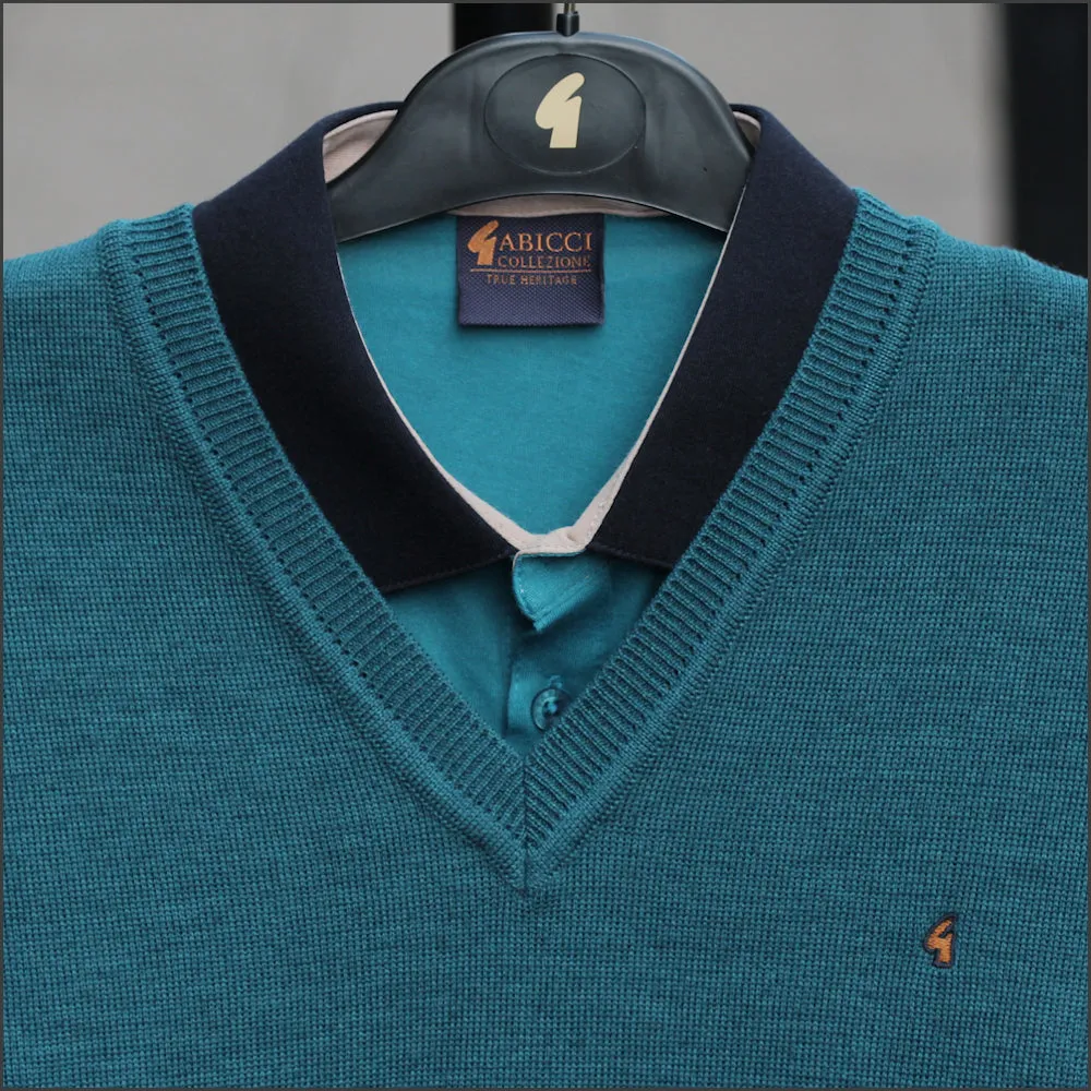 Gabicci K01 Teal V Neck/