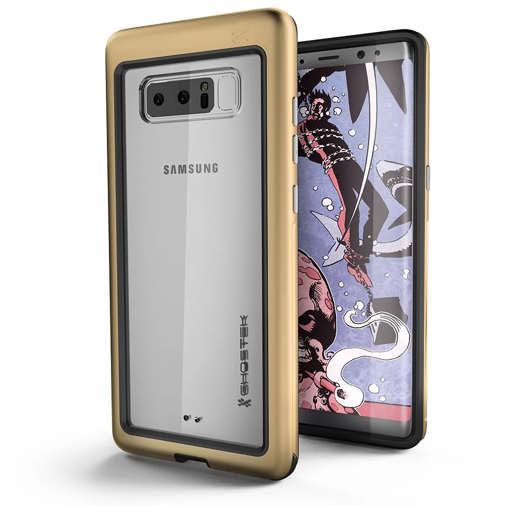Galaxy Note 8, Ghostek Atomic Slim Galaxy Note 8 Case Shockproof Impact Hybrid Modern Design | Gold