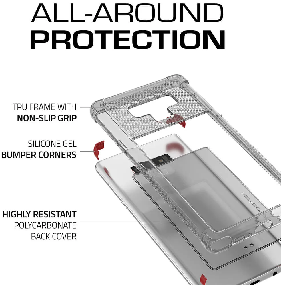 Galaxy Note 9 Case,Ghostek Covert 2 TPU Bumper Frame [Shockproof] | Pink