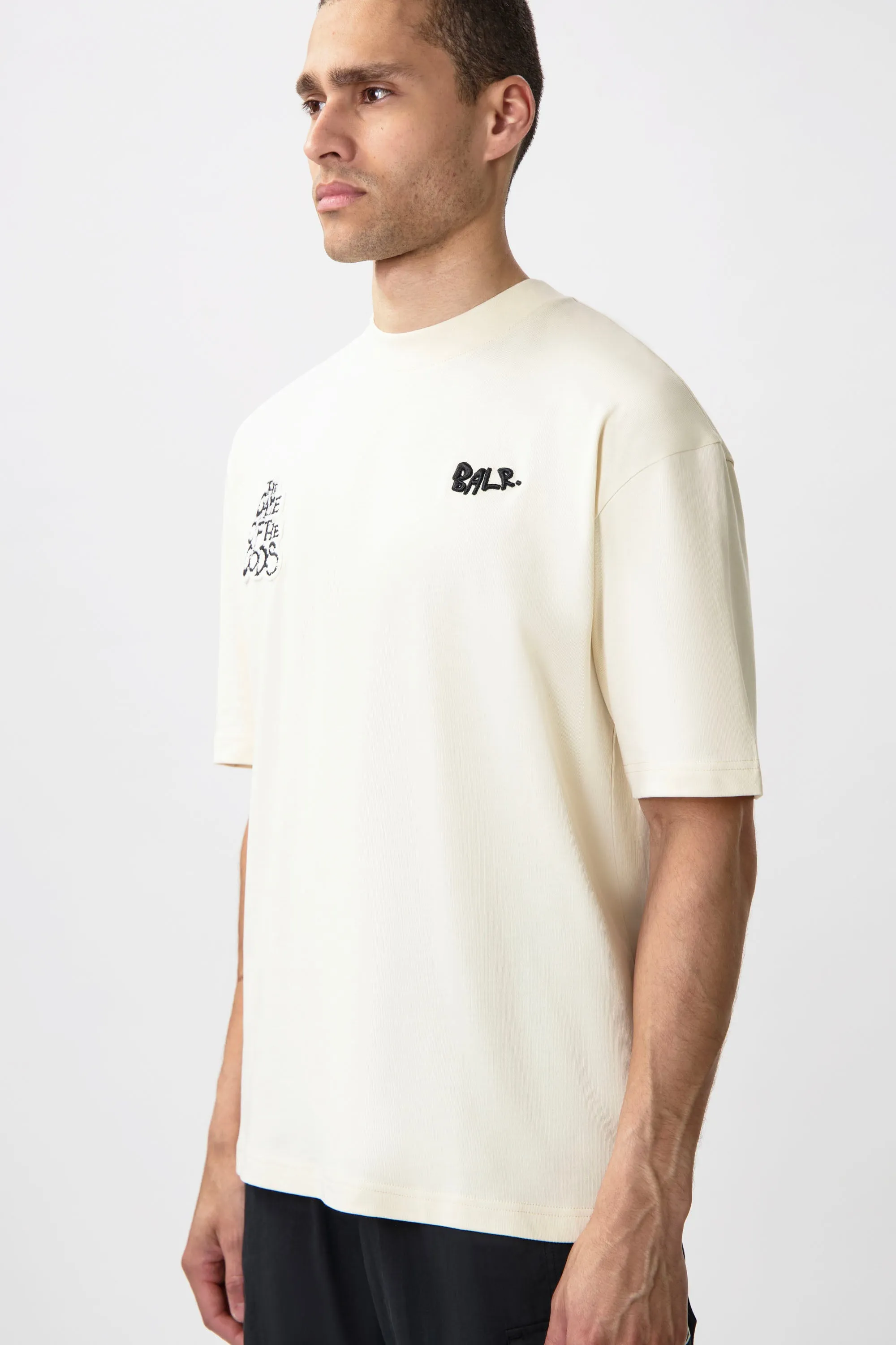 Game of the Gods Graffiti Box Fit T-Shirt White Swan