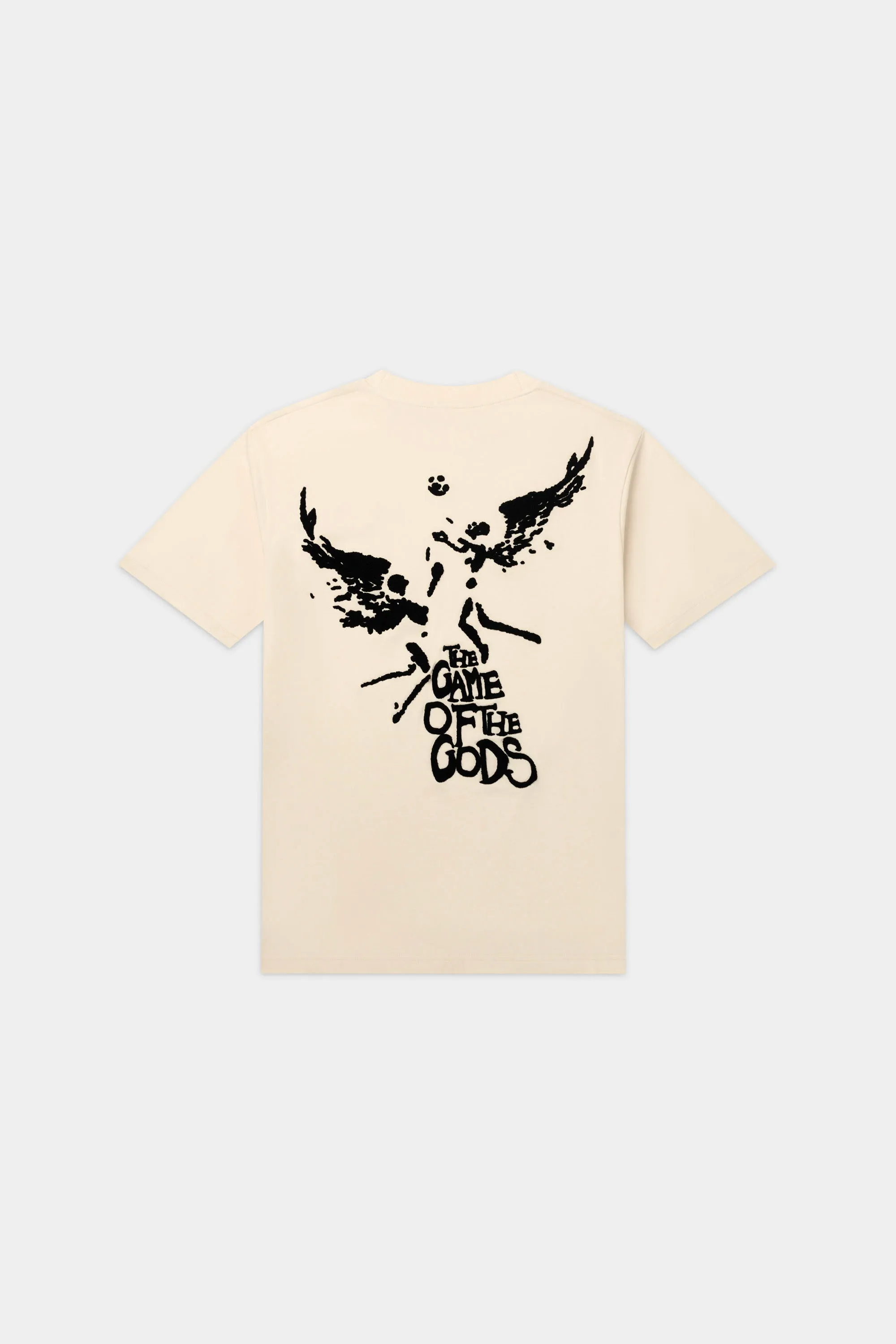 Game of the Gods Graffiti Box Fit T-Shirt White Swan