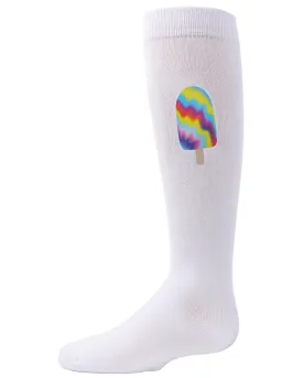 Girls' Tie-Dye Popsicle Knee-High Socks