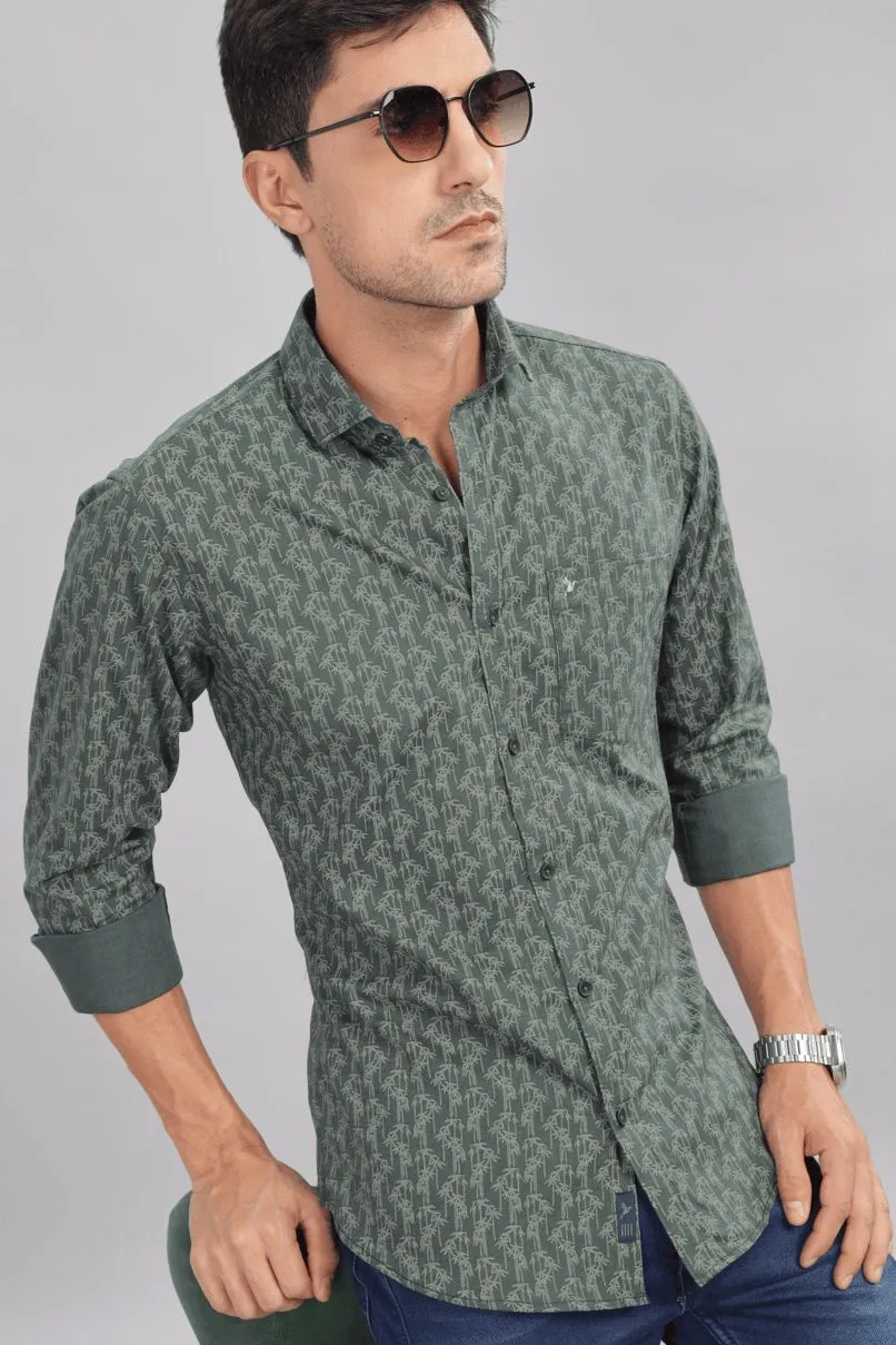 Green Tree Print -Full-Stain Proof