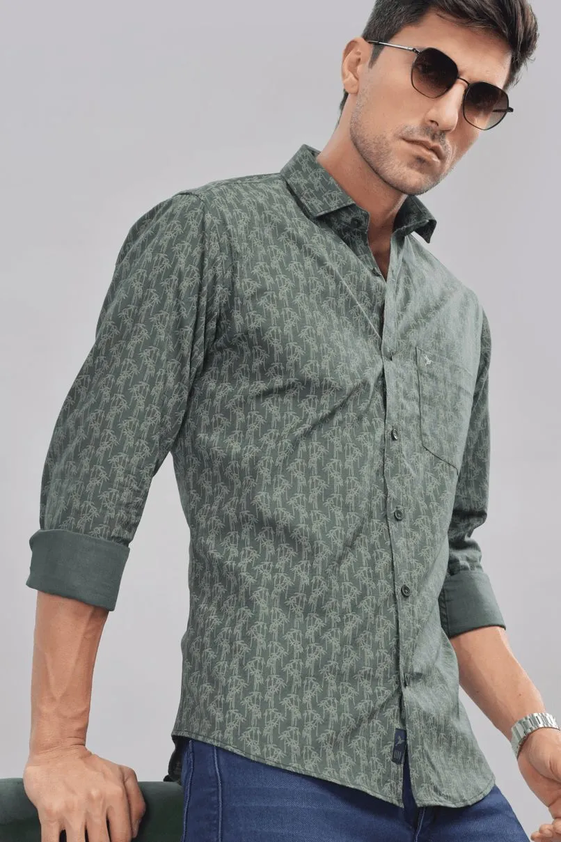Green Tree Print -Full-Stain Proof