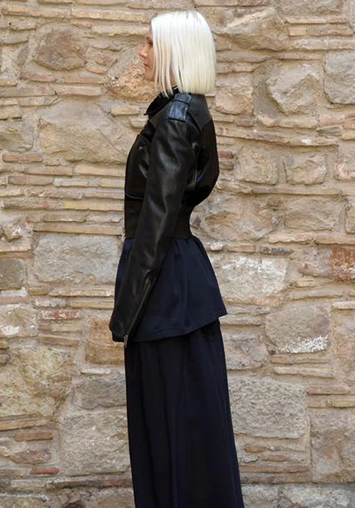 HAIDER ACKERMANN LEATHER JACKET MIZA BLACK