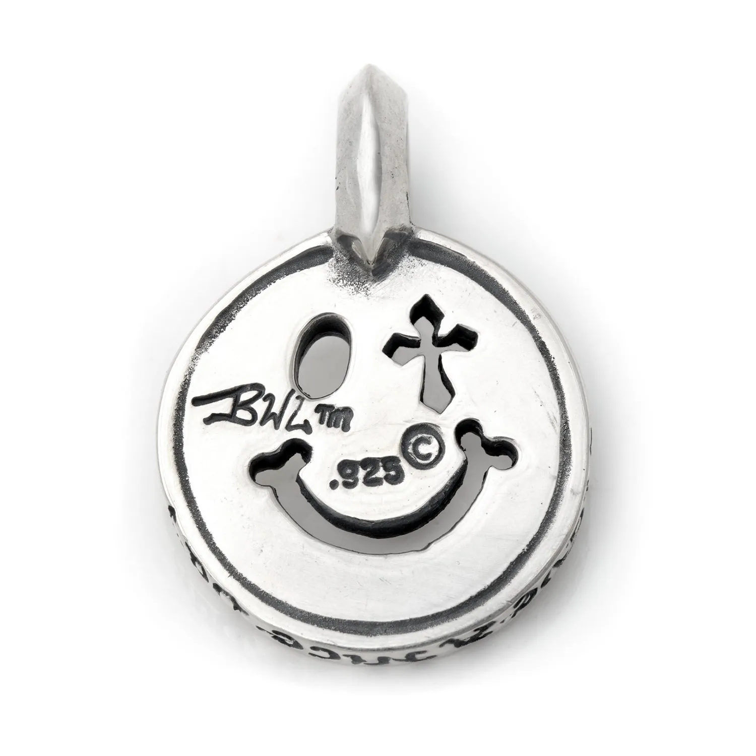 Happy Face with Cross Eye Charm