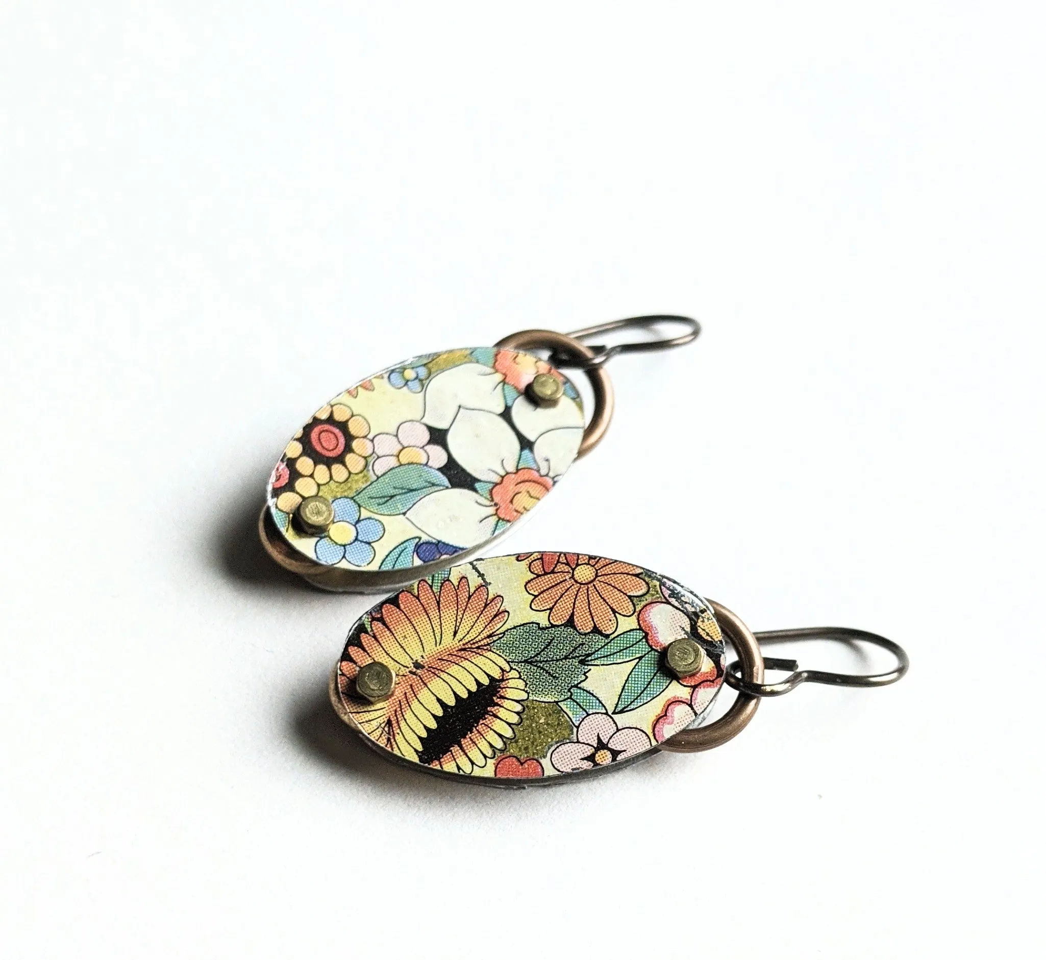 Harbinger Collection Riveted Ovals Earrings