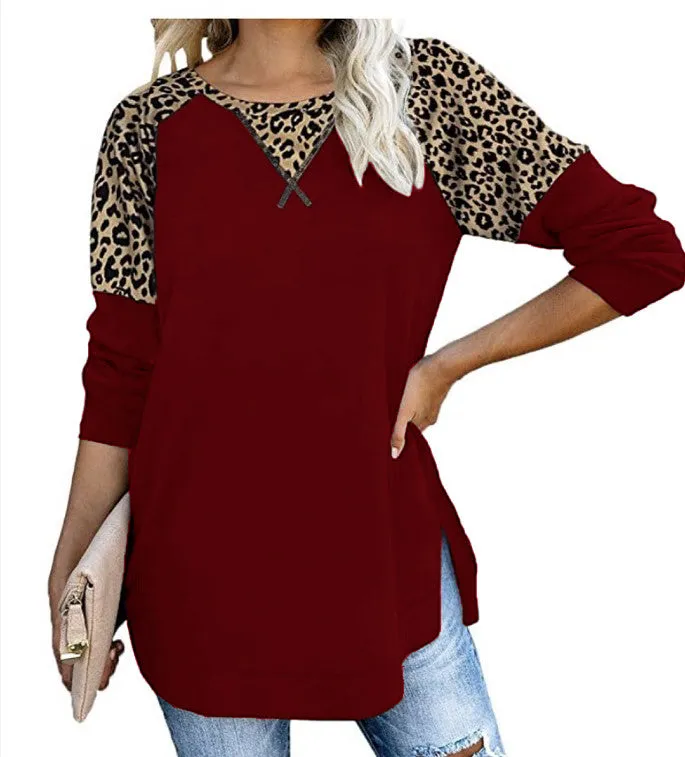 Haute Edition Women's Colorblock and Solid Spring Crewneck Raglan Tee With Plus