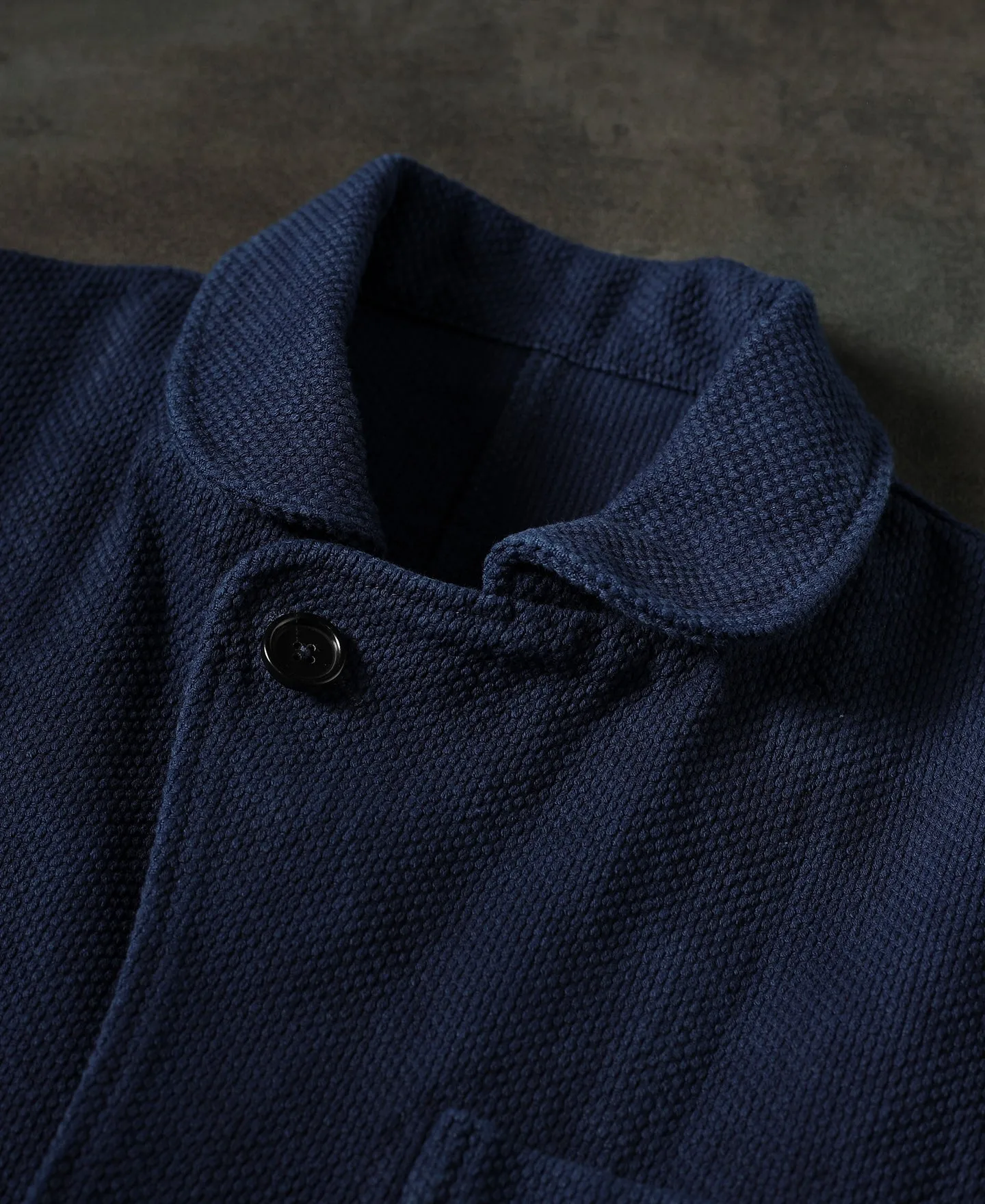 Indigo-Dyed Sashiko Work Jacket
