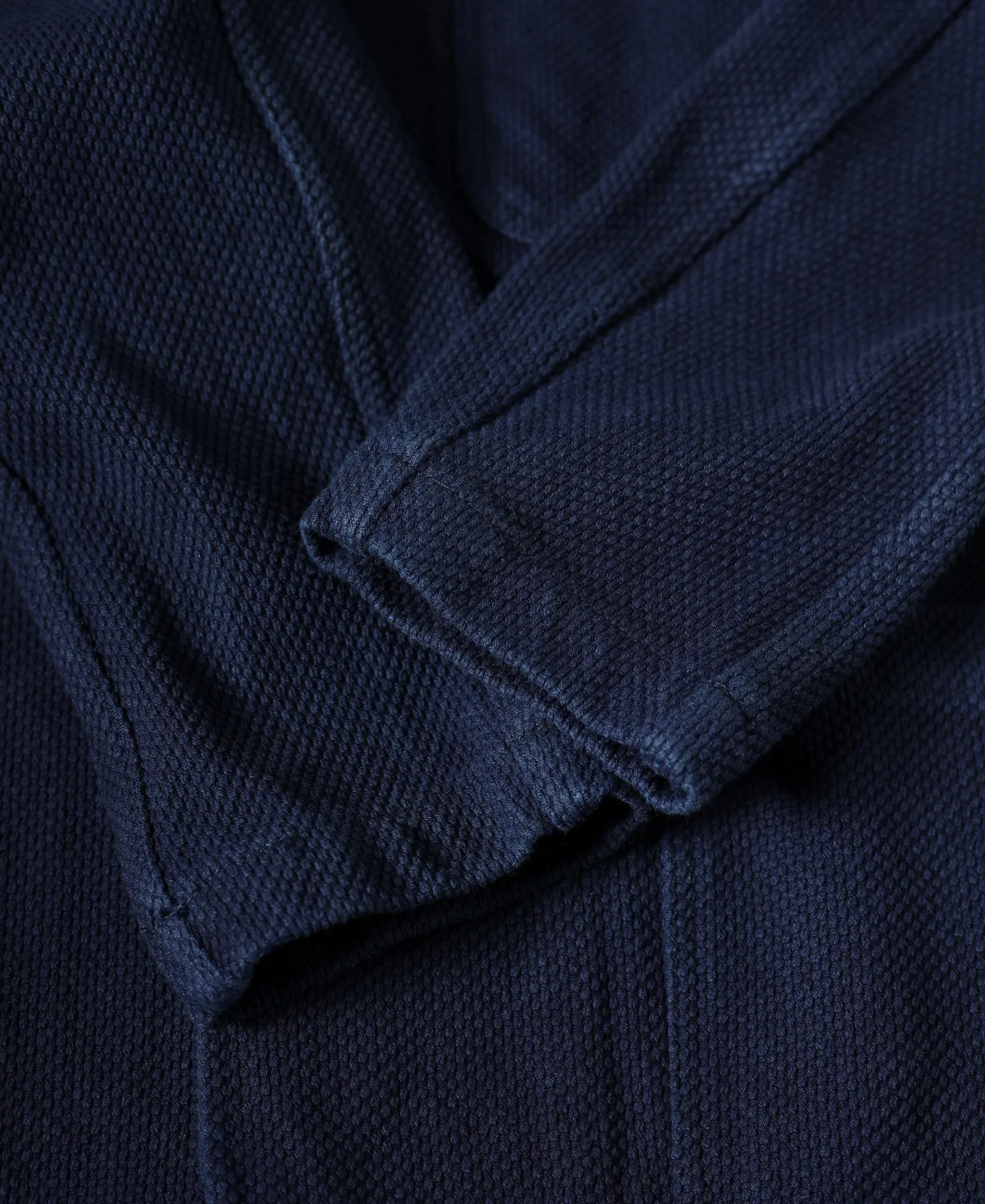 Indigo-Dyed Sashiko Work Jacket