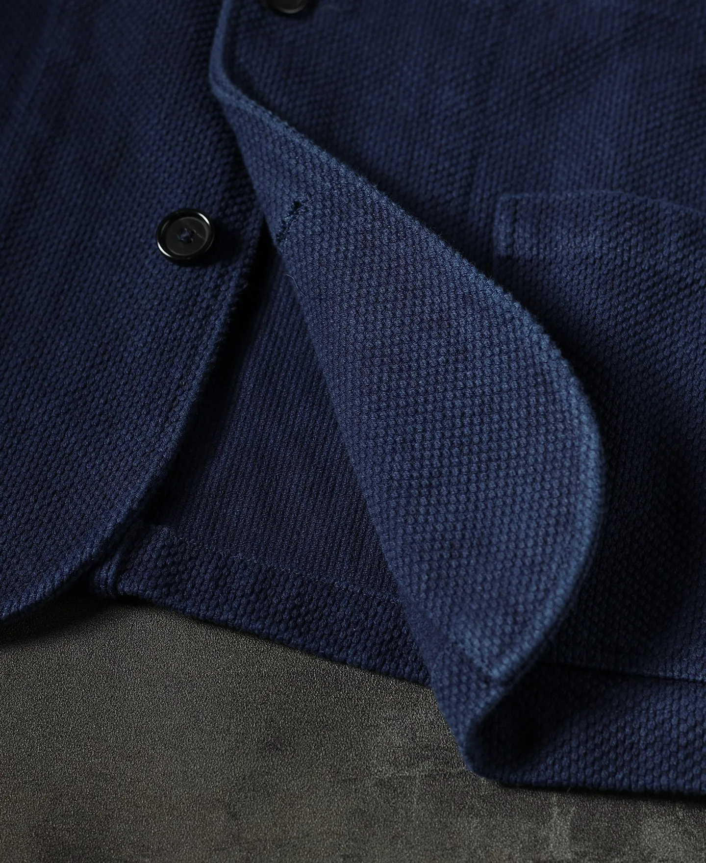 Indigo-Dyed Sashiko Work Jacket