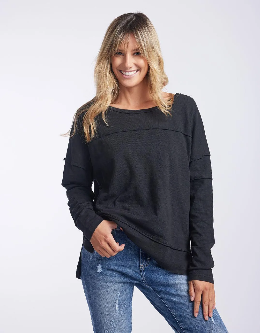 Jayne Throw On Top - Black