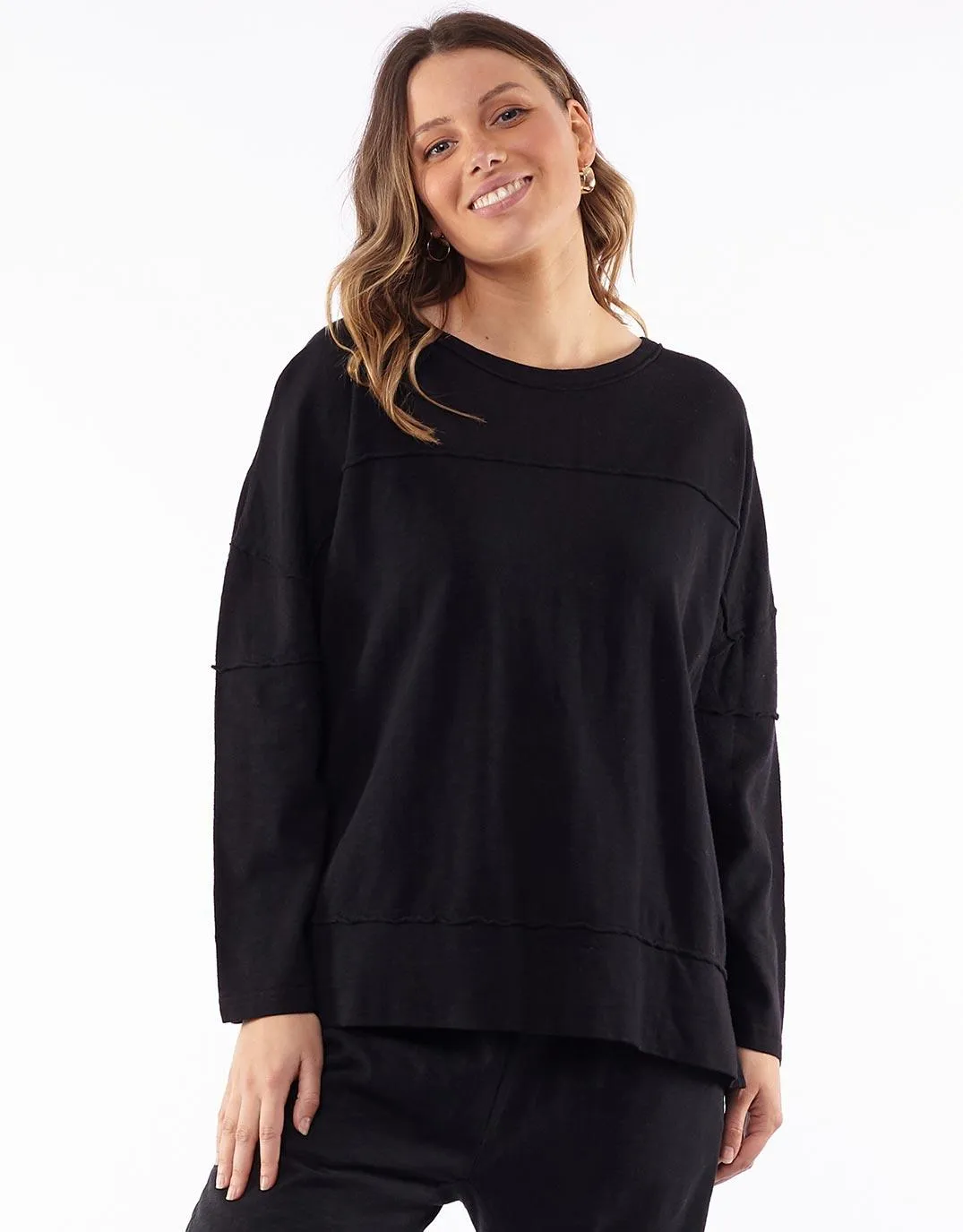 Jayne Throw On Top - Black