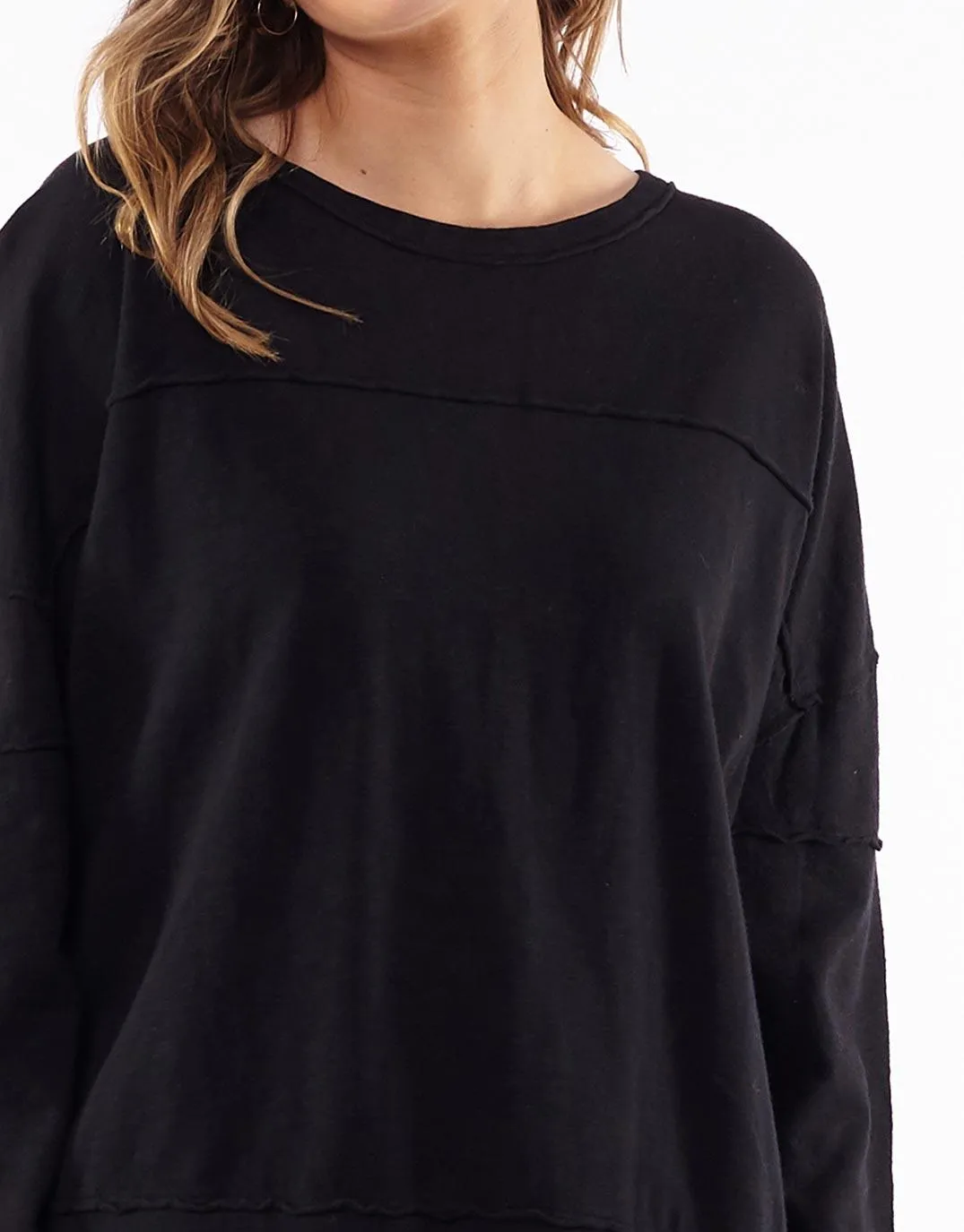 Jayne Throw On Top - Black