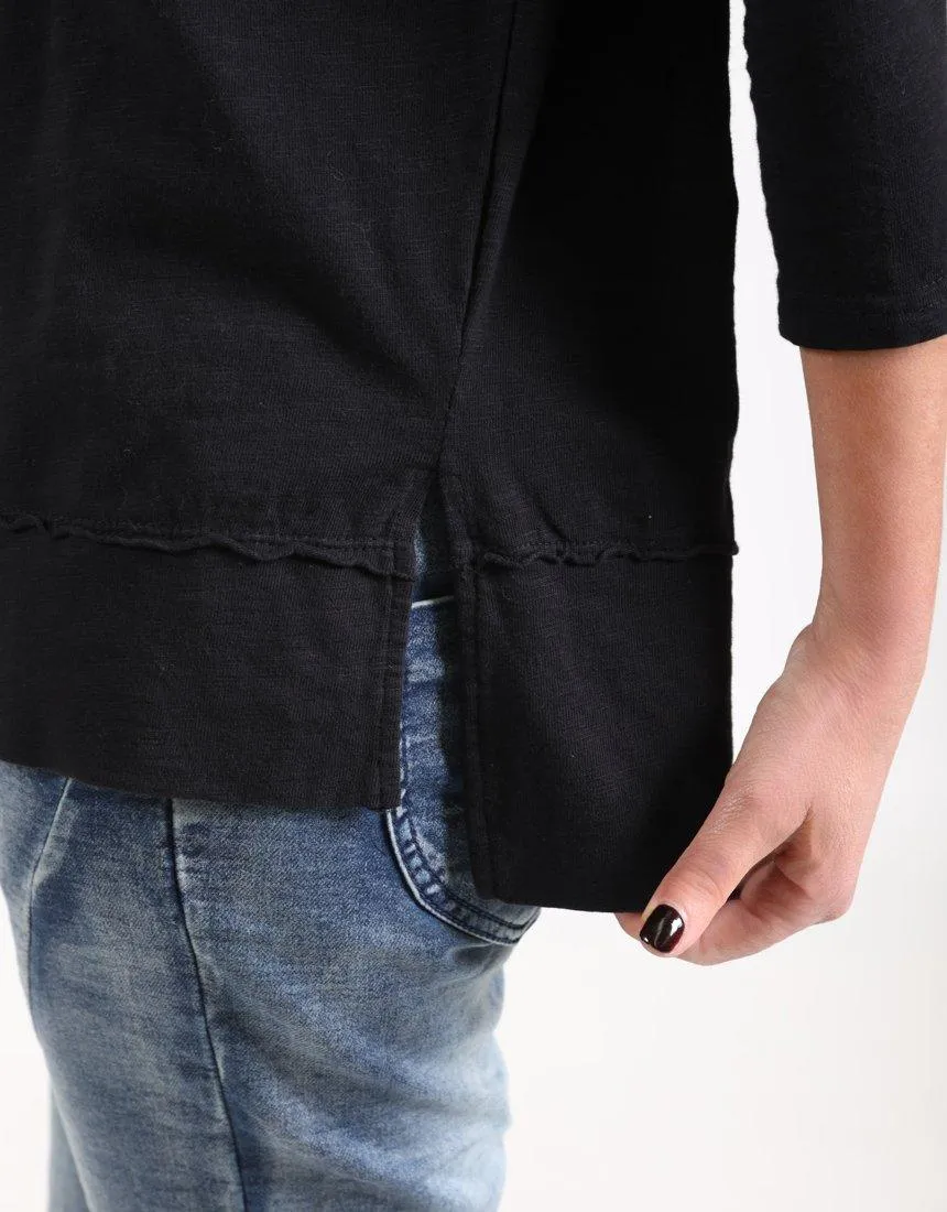 Jayne Throw On Top - Black