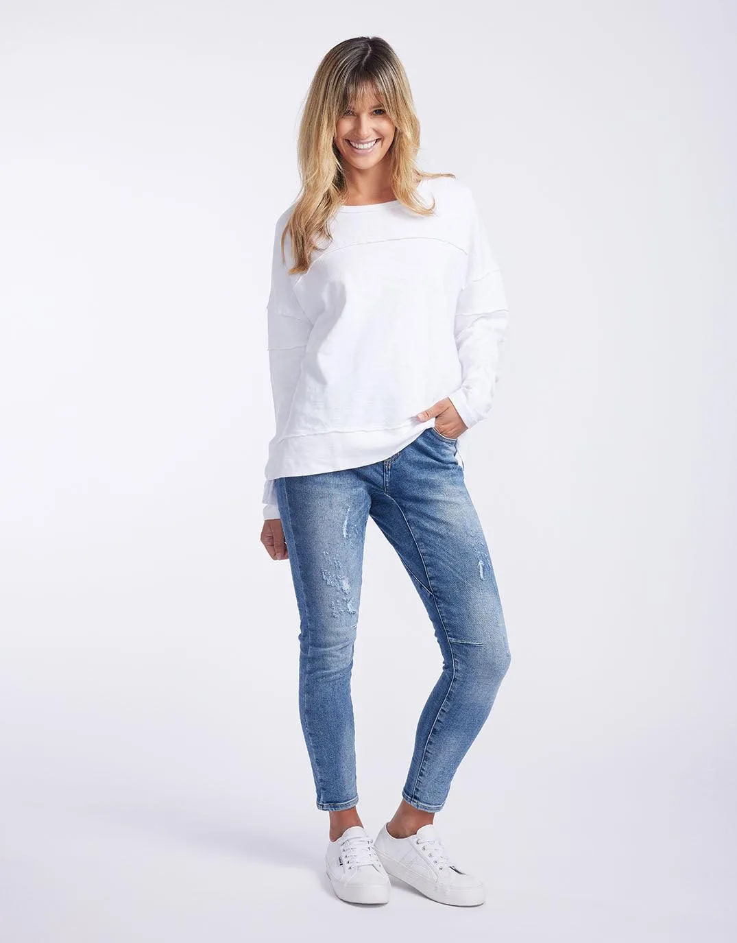 Jayne Throw On Top - White