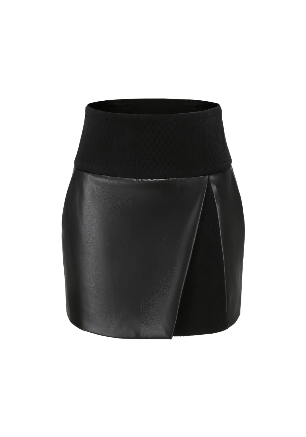 Knit Patchwork Bodycon Skirt