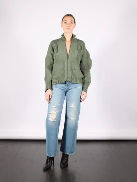 Kone Kone Zip Up in Misty Green by Issey Miyake